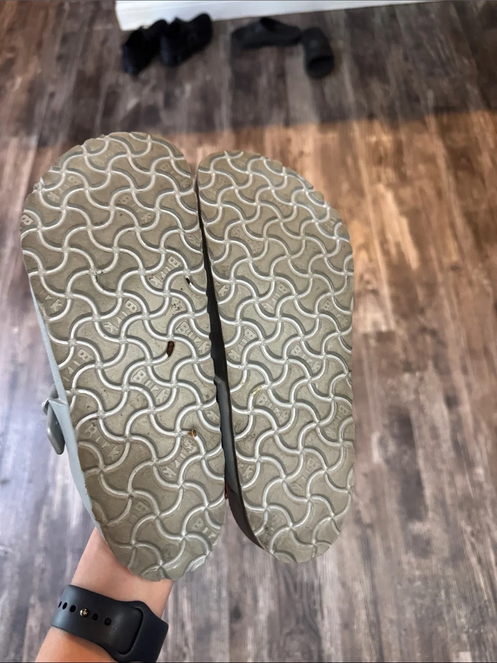 Birkenstock Women’s Thong Sandals in silver